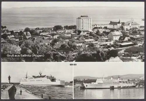 Saßnitz (Rügen), Schwedenfährschiff "Skane" und Fährschiff "Saßnitz" im Hafen - 410590