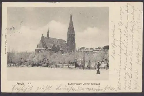 Berlin - Wilmersdorf, Kirche im Winter - 410639