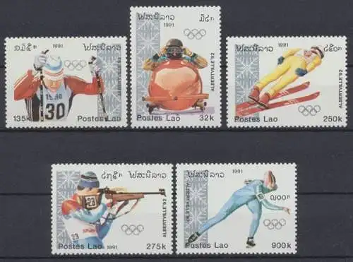 Laos, Olympiade, MiNr. 1251-1255, postfrisch - 75934