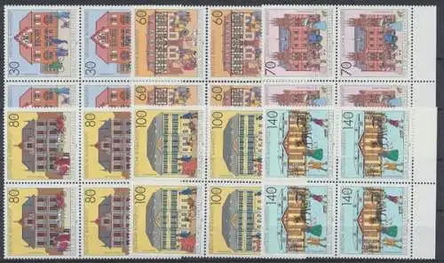 Deutschland (BRD), MiNr. 1563-1568, 4er Block, postfrisch - 75711