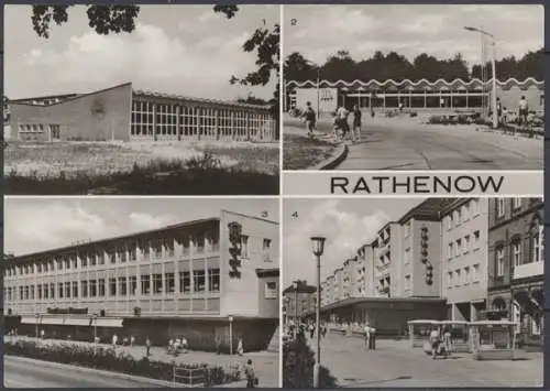 Rathenow, Schwimmhalle, Kaufhalle Bruno-Baum-Ring, Kaufhaus "Magnet", Berliner Straße - 411614