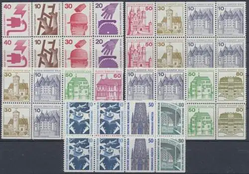 Berlin, Michel Nr. H-Blatt 17, 18, 20, 21 und 22, postfrisch/ MNH - 600695