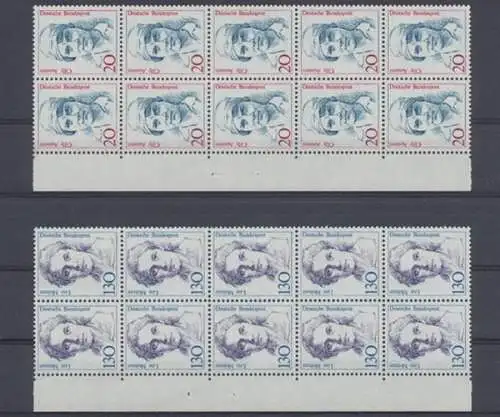 Deutschland (BRD), Michel Nr. 1365-1366 (10), postfrisch / MNH - 601759