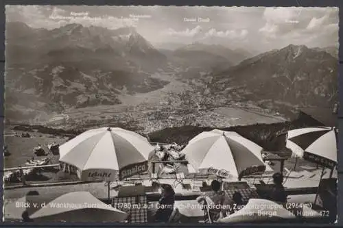 Garmisch-Partenkirchen, Blick v. d. Wankhaus-Terrasse - 411211