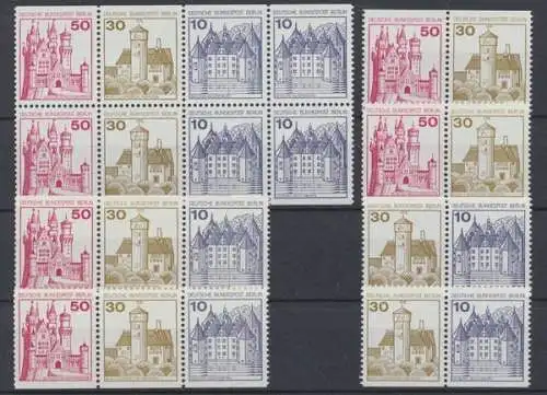 Berlin, Michel Nr. W 61 - W 66 + H - Blatt 18, postfrisch / MNH - 600828