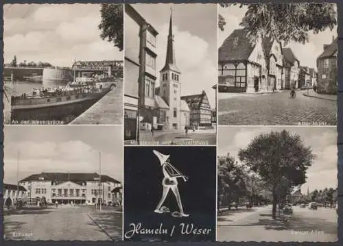 Hameln / Weser, 5 Ortsansichten - 411363