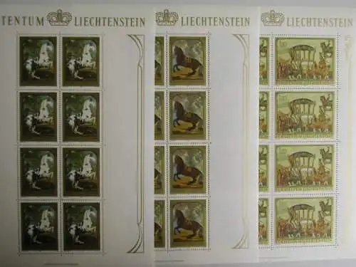 Liechtenstein, MiNr. 717-719 Kleinbögen, postfrisch - 690181