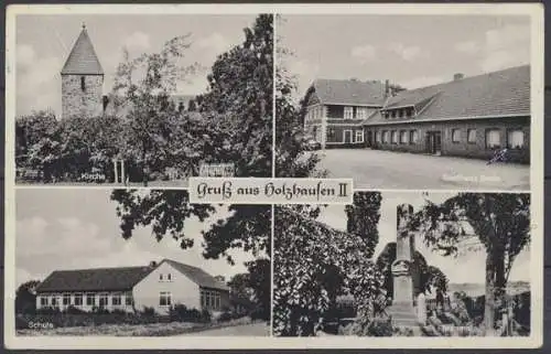 Holzhausen II, Kirche, Gasthaus Seele, Schule, Ehrenmal - 411372