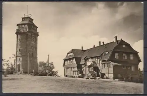 Auersberg, Aussichtsturm und HO-Gaststätte Auersberg - 411953