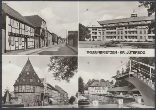 Treuenbrietzen Kr. Jüterbog, Vogelsangstraße, Kreiskrankenhaus, Heimatmuseum, Bad - 411616