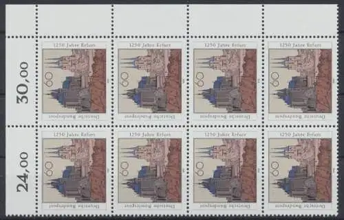 Deutschland, MiNr. 1611, 8er Block, Ecke re. oben, postfrisch - 601849