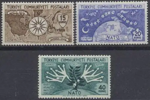 Türkei, MiNr. 1388-1390, postfrisch - 601409