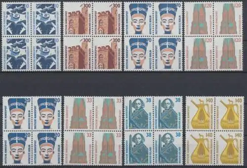 Deutschland (BRD), Michel Nr. 1347-1348, 1374-1375 und 1398-1401 VB, postfrisch / MNH - 601176