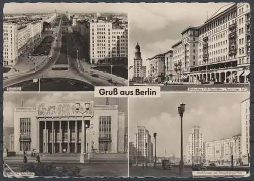 Berlin, Stalinallee, Ho-Gaststätte "Frankfurter Tor", Sporthalle, Strausberger Platz - 411662