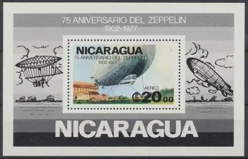 Nicaragua, Michel Nr. Block 100, postfrisch / MNH - 601696