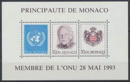 Monaco, MiNr. Block 60, postfrisch - 601640