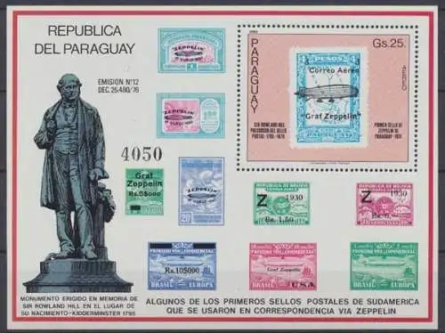 Paraguay, MiNr. Block 350, Zeppelin, postfrisch - 601739