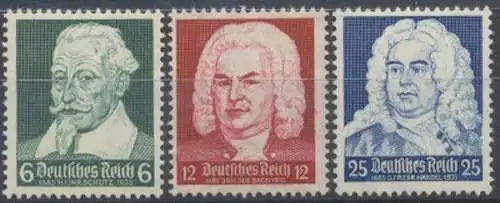 Deutsches Reich, MiNr. 573-575, postfrisch - 602432