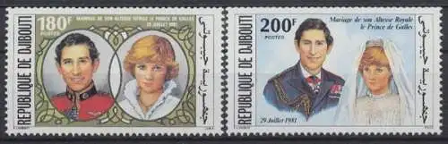 Dschibuti, Michel Nr. 304-305, postfrisch / MNH - 602225