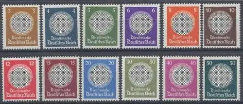 Deutsches Reich Dienstmarken, MiNr. 166-177, postfrisch - 602149