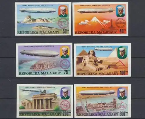 Madagaskar, Michel Nr. 783-788 B, postfrisch / MNH - 601693