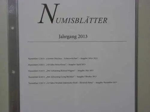 Inhaltsverzeichnis und Beschreibungsblätter zum Jahrgang 2013 - 890172