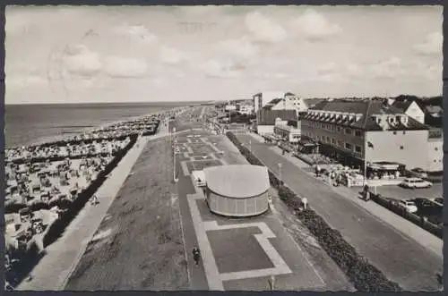 Nordseebad Cuxhaven-Duhnen, Strand mit Musikpavillon, Promenade und Hotels - 412011