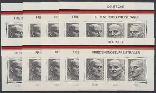 Deutschland (BRD), MiNr. Block 11, 10 Blöcke, postfrisch - 602845