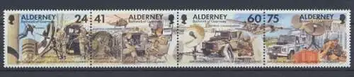 Alderney, MiNr. 90-93 Viererstreifen, postfrisch - 603381