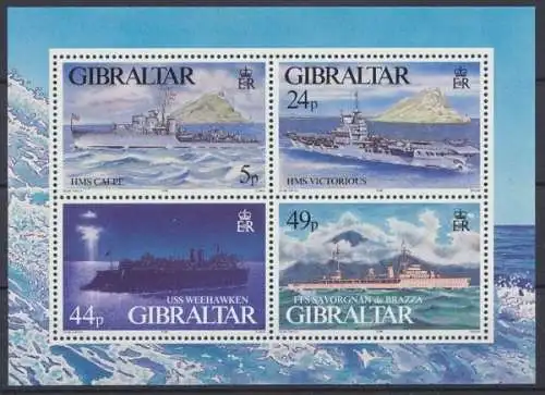 Gibraltar, Schiffe, MiNr. Block 22, postfrisch - 603342