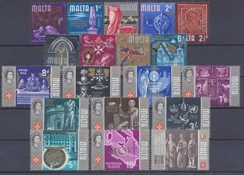 Malta, MiNr. 301-319, postfrisch - 603419