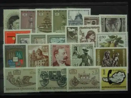 Österreich, MiNr. 1381-1409, Jahrgang 1972, postfrisch - 690573