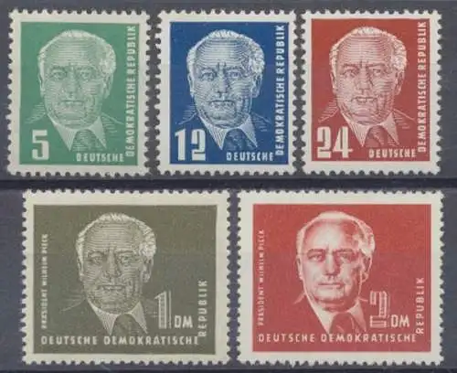 DDR, MiNr. 322-326, postfrisch - 604116