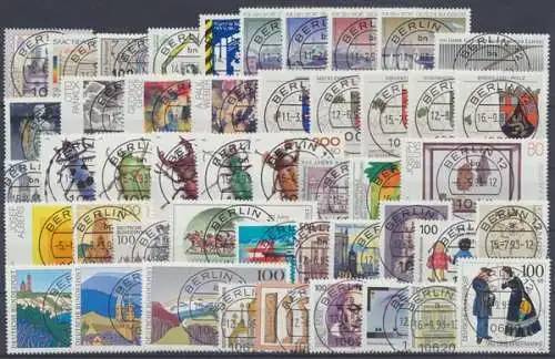 Deutschland (BRD), Michel Nr. 1645-1708 Jahrgang 1993, Berlinstempel - 604978