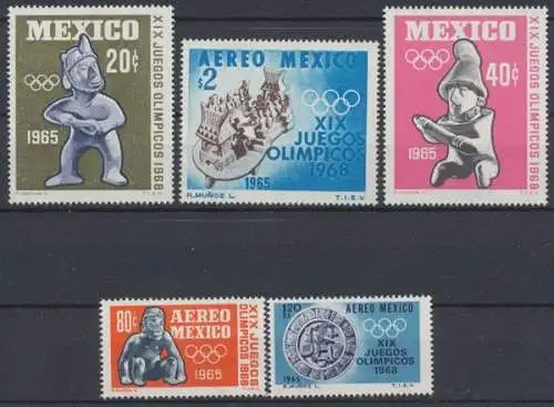 Mexiko, MiNr. 1192-1196, postfrisch - 690384