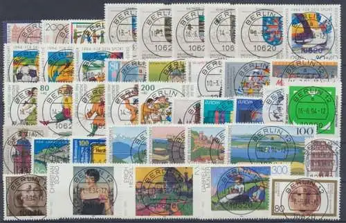 Deutschland (BRD), Michel Nr. 1709-1771 Jahrgang 1994, Berlinstempel - 604979