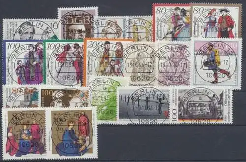 Deutschland (BRD), Michel Nr. 1709-1771 Jahrgang 1994, Berlinstempel - 604979