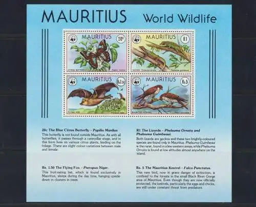 Mauritius, Michel Nr. Block 8, postfrisch/MNH - 690795