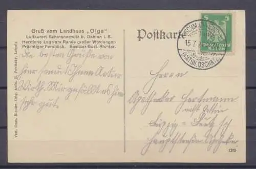 Schmannewitz, Landhaus "Olga" Besitzer Gustav Richter - 402391