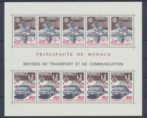 Monaco, Eisenbahn, MiNr. Block 39, postfrisch - 690040