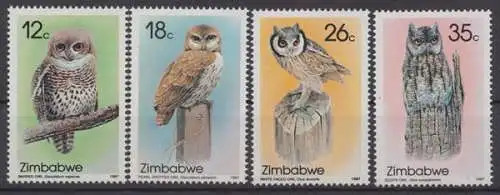 Simbabwe, Vögel, MiNr. 360-363, postfrisch - 606261