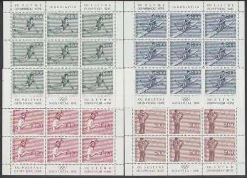 Jugoslawien, Michel Nr. 1656-1659 KB, postfrisch - 609480