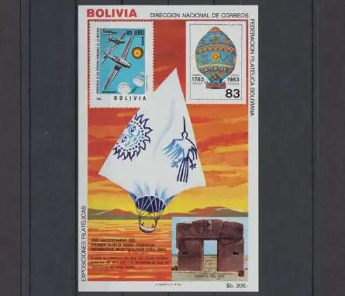 Bolivien, Michel Nr. Block 133, postfrisch - 62646