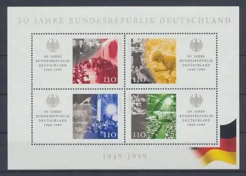 Deutschland (BRD), MiNr. Block 49 PLF I, postfrisch - 609502