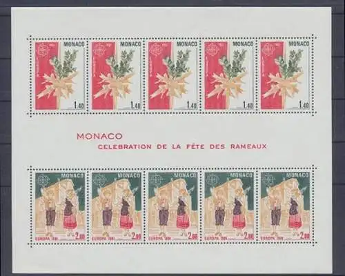 Monaco, MiNr. Block 17, postfrisch - 690209