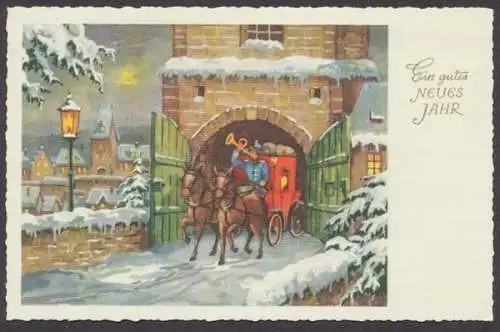 Lengenfeld über Landsberg (Lech), Landpoststempel auf Karte, 1958 - 500331