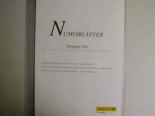 Inhaltsverzeichnis und Beschreibungsblätter zum Jahrgang 2001 - 890158