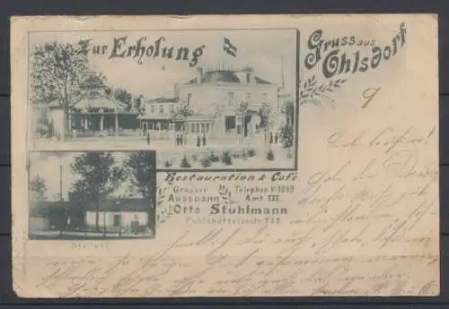 Hamburg, Ohlsdorf, Restaurante & Cafe, "Grosser Ausspann", Inh. Otto Stuhlmann - 402875