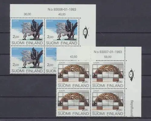 Finnland, MiNr. 1206-1207 Viererblock, postfrisch - 63896