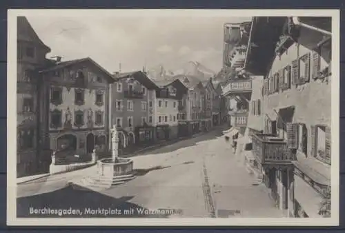 Berchtesgaden, Marktplatz mit Watzmann - 403005